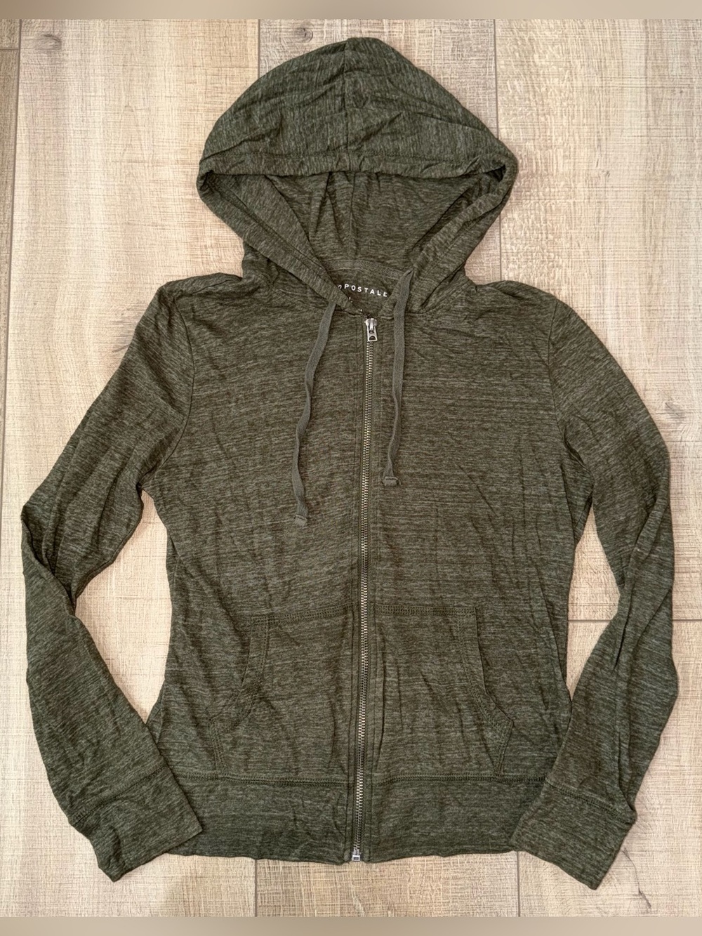 Aeropostale Green Zip Up Jacket - fits size Small